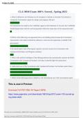 CLG 0010 Exam 100&percnt; Scored&lowbar; Spring 2023