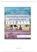Test Bank For Ebersole and Hess' Gerontological Nursing & Healthy Aging Canadian Edition 3rd 2023 All Chapters