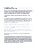 PALS Final Review Questions with complete Solutions 2023 ( A+ GRADED 100% VERIFIED)