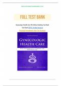Test Bank for Gynecologic Health Care 4th Edition by Kerri Durnell Schuiling: A+ guide.