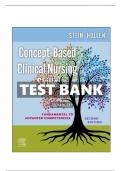 Test Bank for Concept-Based Clinical Nursing Skills 2nd Edition Stein All Chapters Covered