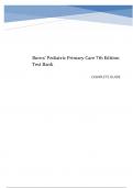 Burns' Pediatric Primary Care 7th Edition Test Bank complete guide