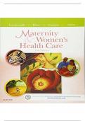 Test Bank For maternity_and_womens_health_care_11th_edition_lowdermilk all chapters covered