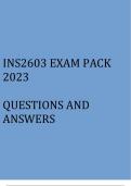 INS2603 Exam pack 2023