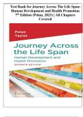 Test Bank for Journey Across The Life Span: Human Development and Health Promotion 7 th Edition (Polan, 2023) | All Chapters Covered