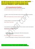 ATI PN Comprehensive Predictor Exam 2023&sol;2024  PN ATI Comprehensive Predictor Exam latest 2023&sol;2024 GRADED A&plus; BEST NURSING EXAM&period;
