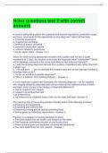 Nclex questions test 2 with correct answers