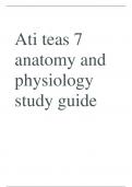 Ati teas 7 anatomy and physiology study guide