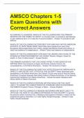 AMSCO Chapters 1-5 Exam Questions with Correct Answers 