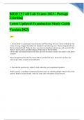  Portage Learning &sol; BIOD 151 All Lab Exams 2023  Latest Updated Examination Study Guide Version 2023 Graded A&plus;
