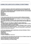 CARING FOR CLIENTS WITH CARDIAC DYSRHYTHMIAS
