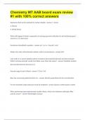Chemistry MT AAB board exam review &num;1 with 100&percnt; correct answers