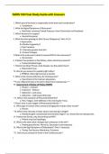 NURS 190 Final Study Guide with Answers