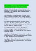 DELTA SIGMA THETA FOUNDERS TEST STUDY GUIDE&sol;22 QUESTIONS AND ANSWERS &lpar;A&plus;&rpar;