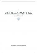 DPP1501 ASSIGNMENT 5 2023 