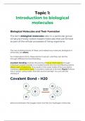 Biological Molecules Unveiled: AQA Biology Topic 1 Essential Guide