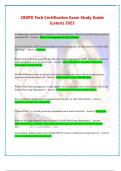 CBSPD Tech Certification Exam Study Guide  &lpar;Latest&rpar; 2023