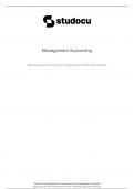Samenvatting deelexamen Management Accounting