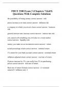 FHCE 3200 Exam 3 (Chapters 7,8,&9) Questions With Complete Solutions