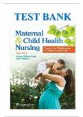 Test bank for Maternal and Child Health Nursing: Care of the Child bearing and Child rearing Family 8th Edition by Jo Anne Silbert