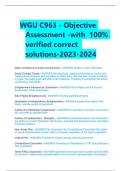 WGU C963 - Objective Assessment -with 100&percnt;  verified correct  solutions-2023-2024