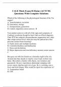 CALE Mock Exam II-Elaine (ACTCM) Questions With Complete Solutions