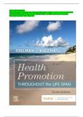 TEST BANK FOR Health Promotion Throughout the Life Span 10th Edition Chapter 1-25 by Carole Lium Edelman
