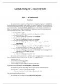 Aantekeningen Goederenrecht - Hoorcolleges, Werkgroepen & ALLE Jurisprudentie