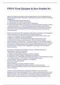 FP511 Final Quizzes & Ans Graded A&plus;