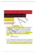 NURSING 601 PRE MIDTERM EXAM QUESTION AND ANSWERS
