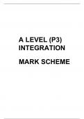 A LEVEL (P3) INTEGRATION MARK SCHEME 2023 UPDATE 