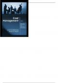 Cost Management Measuring, Monitoring and Motivating Performance 2nd Edition By Susan K. Wolcott - Test Bank