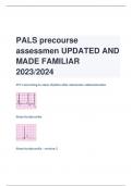 PALS precourse  assessmen UPDATED AND  MADE FAMILIAR  2023/2024