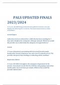 PALS UPDATED FINALS  2023&sol;2024 questions and answers