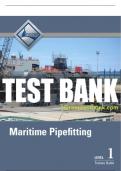 Test Bank For Maritime Pipefitting, Level 1 1st Edition All Chapters - 9780133404753