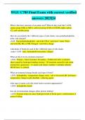 WGU C785 Final Exam with correct verified answers 2023&vert;24