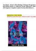 Test Bank - Nester’s Microbiology A Human Perspectives 8th Edition Denise G. Anderson, Sarah, Deborah P. Allen | All Chapters| Complete Guide (Version 2023/2024) A+.