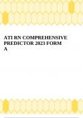 ATI RN COMPREHENSIVE PREDICTOR 2023 FORM A