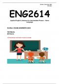 ENG2614 EXAM ANSWERS OCT 2023