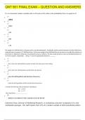 QNT 561 FINAL EXAM &ndash; QUESTION AND ANSWERS