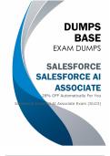 Latest Salesforce AI Associate Exam Dumps (V8.02) - Prepare with All Salesforce AI Associate Questions for Passing