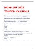 MGMT 301 100&percnt;  VERIFIED SOLUTIONS