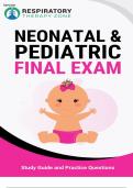 Neonatal and pediatric final exam review