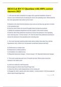 HESI Exit RN V3 Questions with 100&percnt; correct Answers 2023