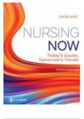 TEST BANK FOR NURSING NOW; TODAY’S ISSUES,  TOMORROWS TRENDS 8TH EDITION (ISBN 9780803674882) BY  JOSEPH T. CATALANO LATEST UPDATED TEST BANK 2023-2024  (ALL 28 CHAPTERS THOROUGHLY COVERED|A+ GUIDE)