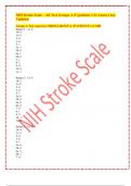  2023-2024 NIH Stroke Scale &ndash; All Test Groups A-F &lpar;patients 1-6&rpar; Answer key Updated