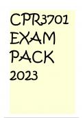 CPR3701 EXAM PACK 2023