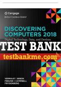 Test Bank For Discovering Computers, Essentials ©2018: Digital Technology, Data, and Devices - 16th - 2018 All Chapters - 9781337285117