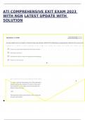 2023 ATI-COMPREHENSIVE EXIT EXAM 2023 WITH NGN- LATEST UPDATE WITH SOLUTION ATI COMPREHENSIVE EXIT EXAM 2023 WITH NGN