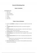 Introduction to Research Methodology Notes